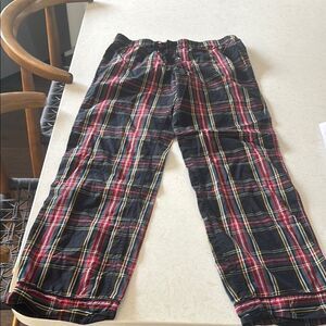 J.crew Pajama Pants in Black and Red XS